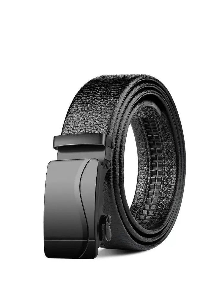 Men's automatic buckle business belt Black S