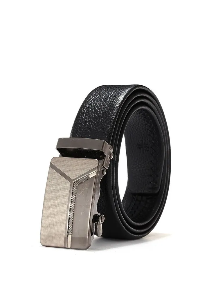 Men's automatic buckle business belt Laser Y1