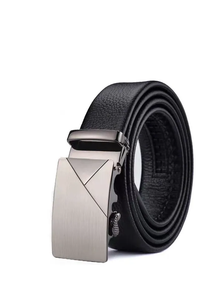 Men's automatic buckle business belt Laser Y
