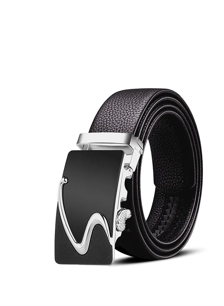 Men's automatic buckle business belt Silver S