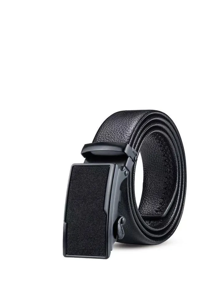 Men's automatic buckle business belt Frosted crossbar