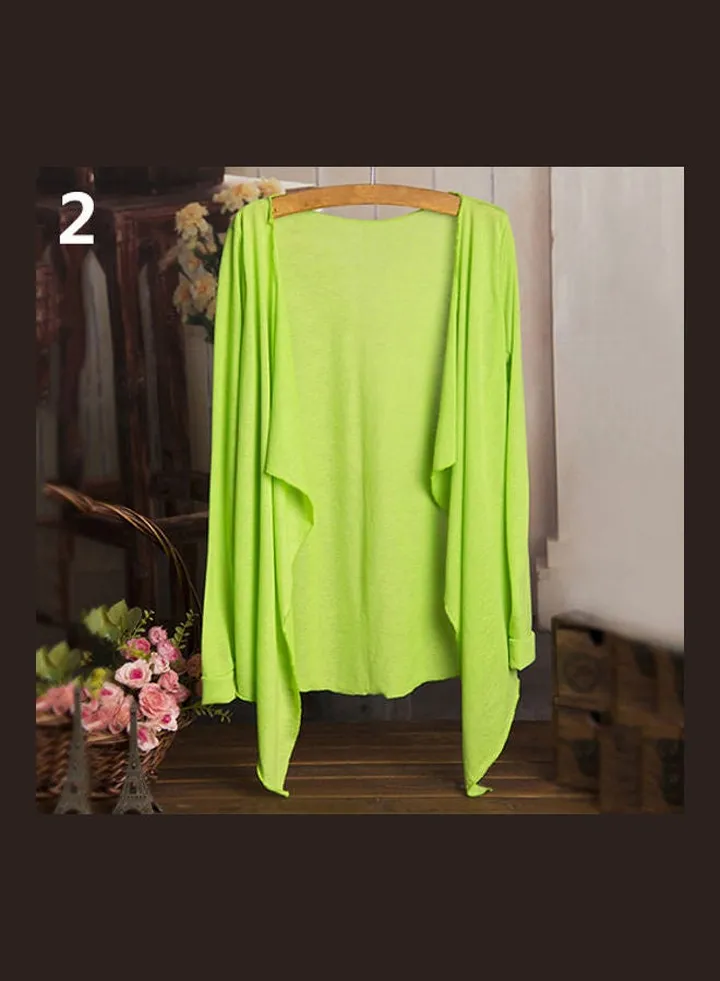 Summer Fashion Sun Protection Shrug Green