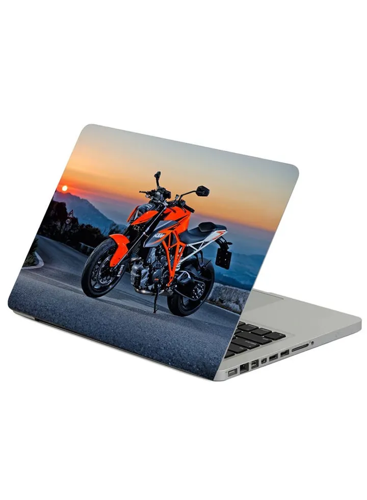 KTM 1290 Super Duke Sports Motorcycle Printed Laptop Sticker Multicolour