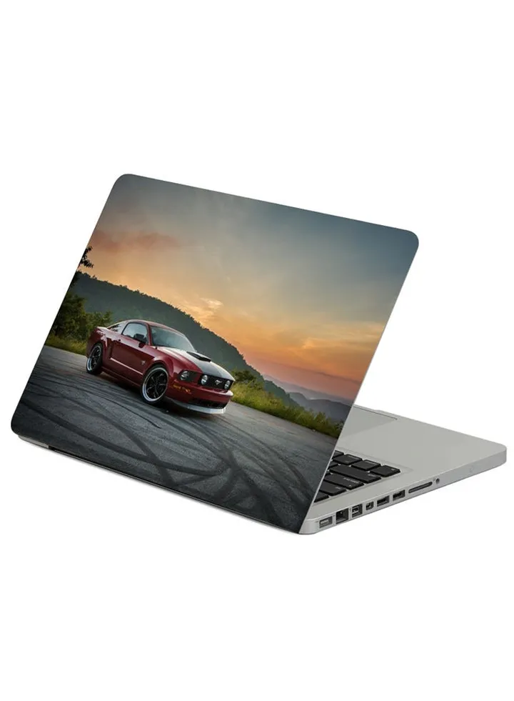 Ford Mustang Gt Side View Printed Laptop Sleeve Multicolour