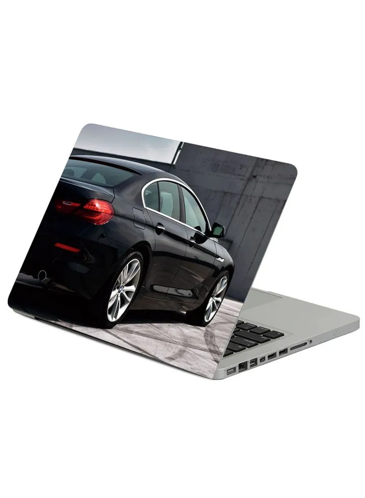 BMW Car Headlight Printed Laptop Skin Cover Multicolour