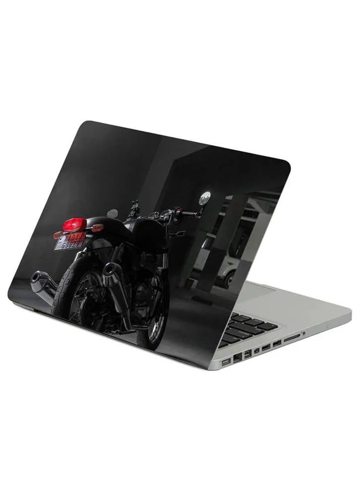 Royal Enfield Motorcycle Printed Laptop Sleeve Multicolor