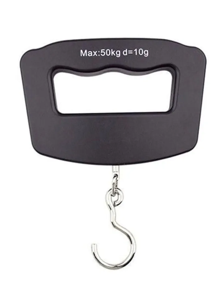 Digital Hanging Luggage Weighing Scale Black