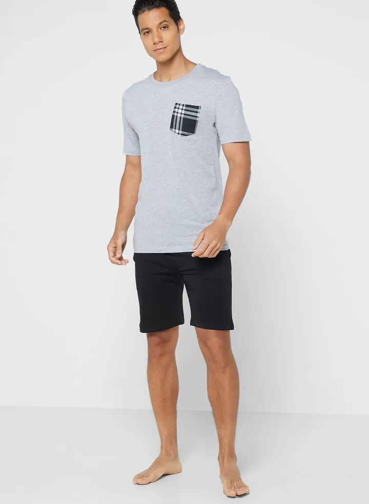 Pocket T Shirt Nightwear Set