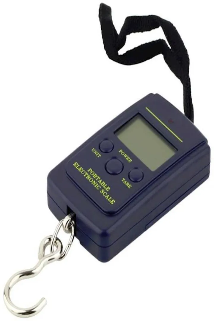 Electronic Digital Hanging Luggage Fing Weight Scale Black