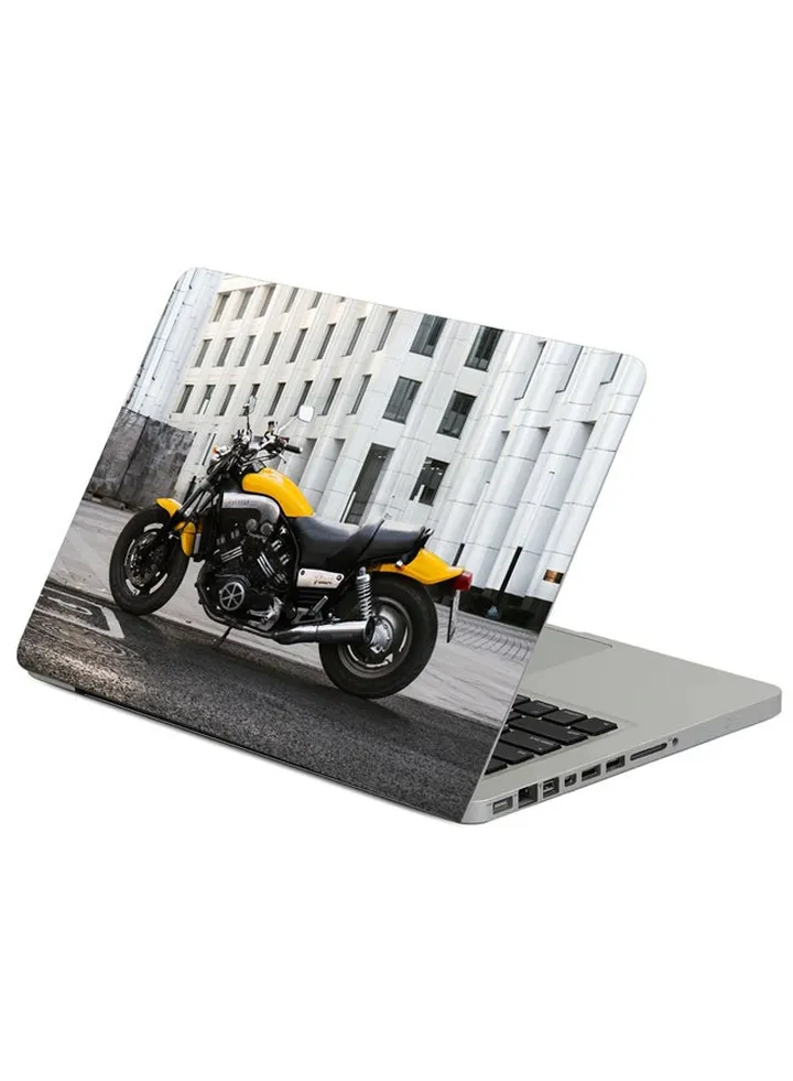 Yamaha Bike Motorcycle Printed Laptop Sleeve Multicolor