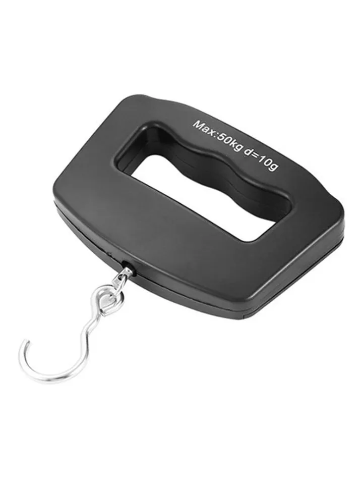 Digital LCD Hanging Luggage Weight Hook Scale Silver/Black