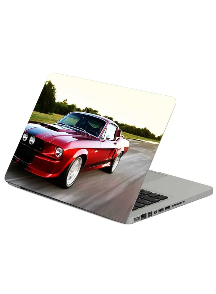 Ford Mustang Red Car Printed Laptop Sleeve Multicolour