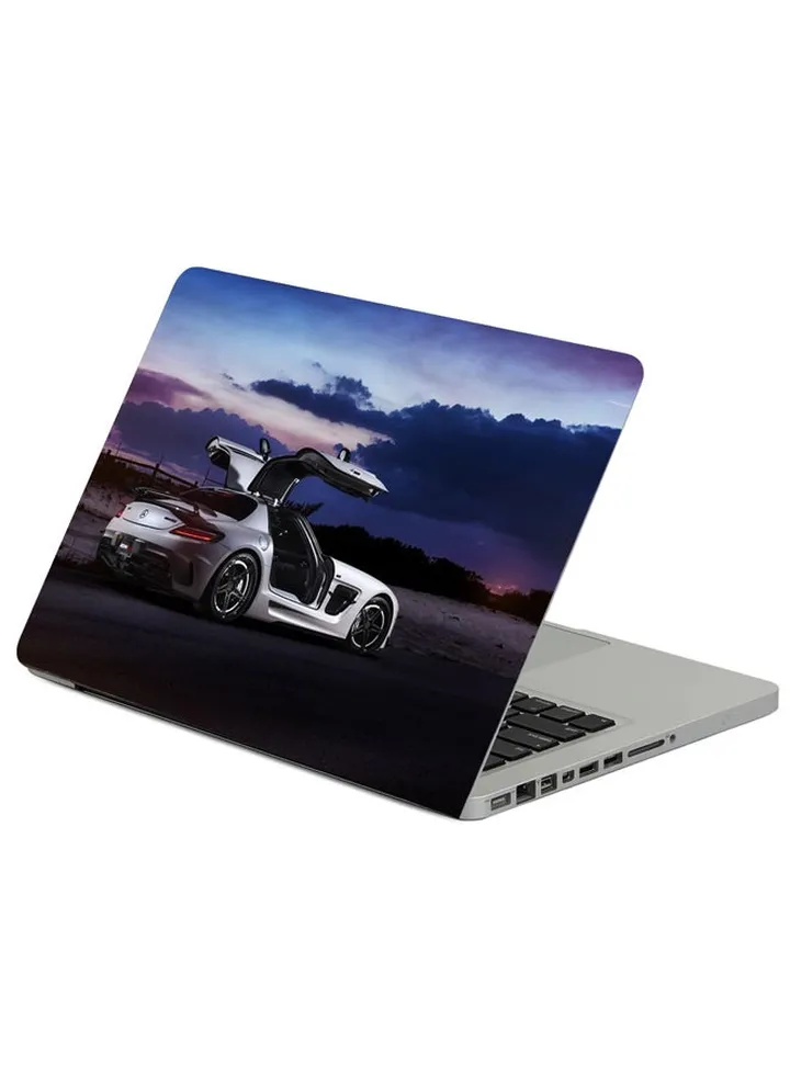 Mercedes Sls Black Series Renntech Printed Laptop Sticker Multicolour