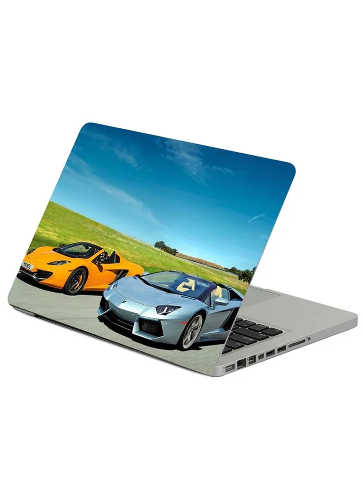 Lamborghini Mclaren Mp4-12C Spider Printed Laptop Sleeve Multicolor
