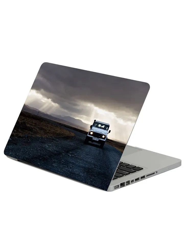 Suv Road Evening Printed Laptop Sleeve Multicolor