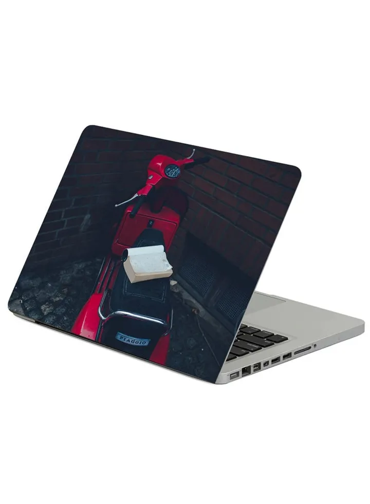 Scooter Moped Book Printed Laptop Sleeve Multicolour