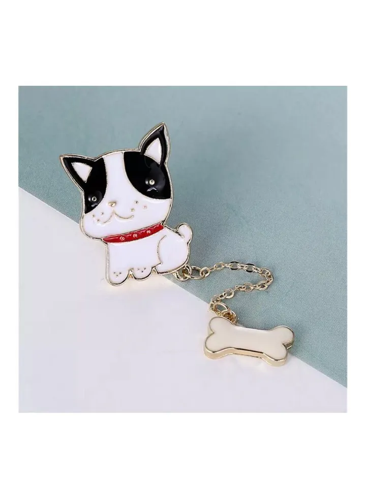 Dog And Bones Brooch
