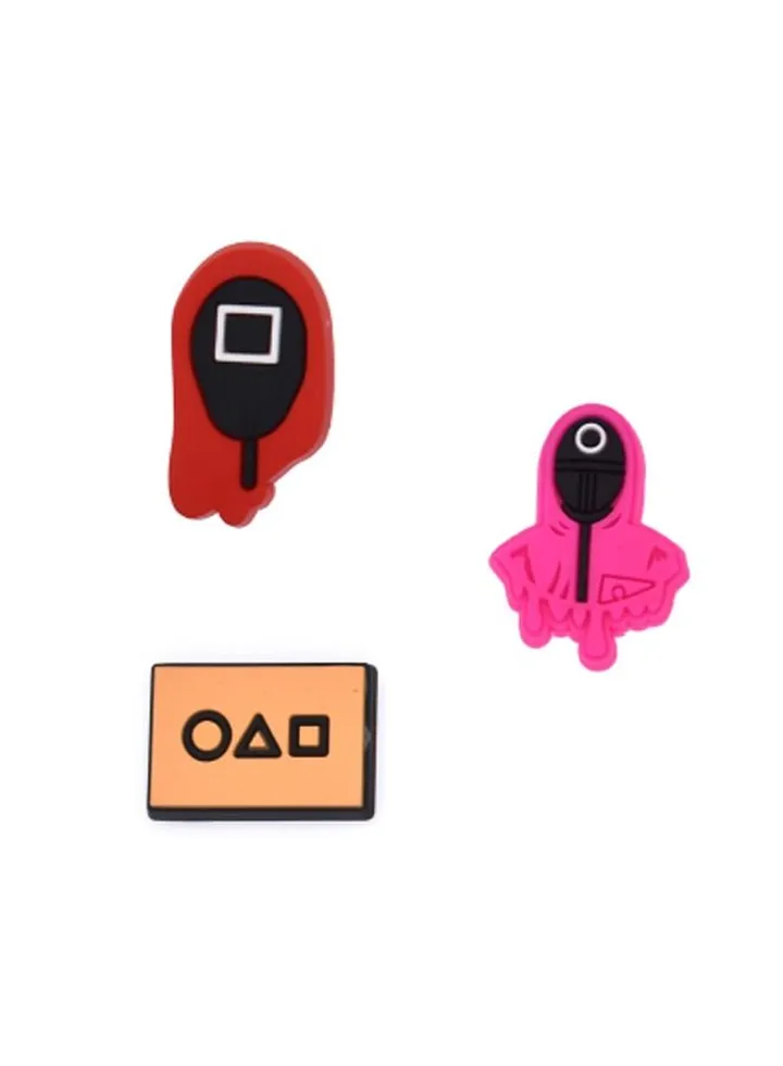 3 Pieces Brooch Squid Game