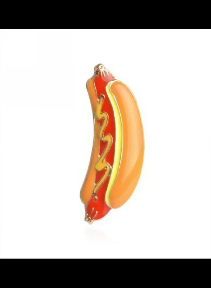 Hot Dog Brooch Design