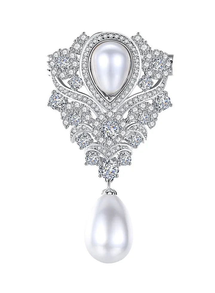 Zirconia Elegant Bridal Brooch