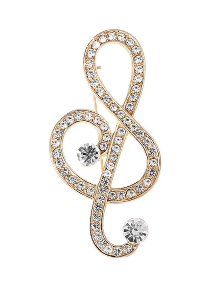 Pin Wind Inlaid Rhinestone Brooch