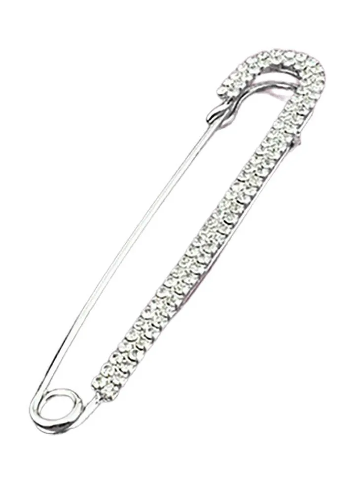 1-Piece Fashion Faux Pearl Rhinestone Brooch Pin