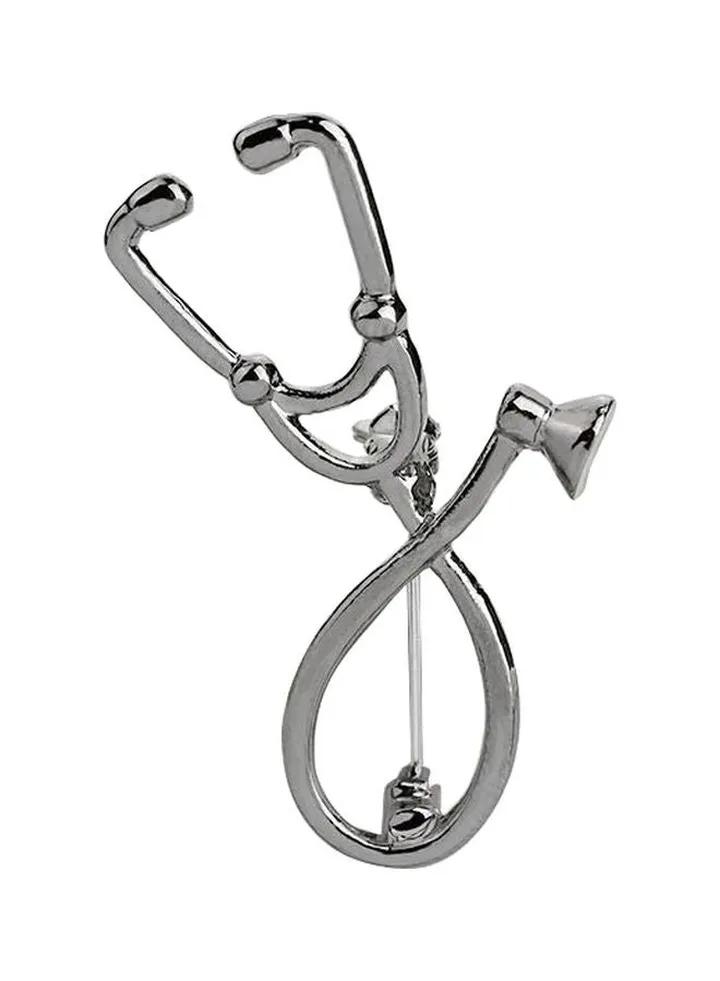 Doctor Nurse Stethoscope Themed Brooch