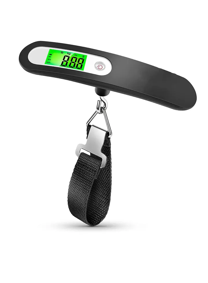 Digital Luggage Scale, Handheld Weight Scale 50KG, LCD Display Backlight Luggage Scale Portable Hook Electronic Scale Suitable for Travelers