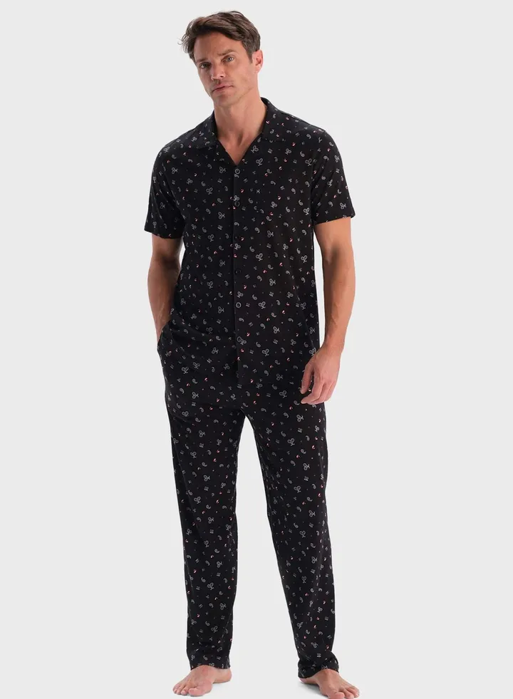 Nightwear Shirt & Trouser Set
