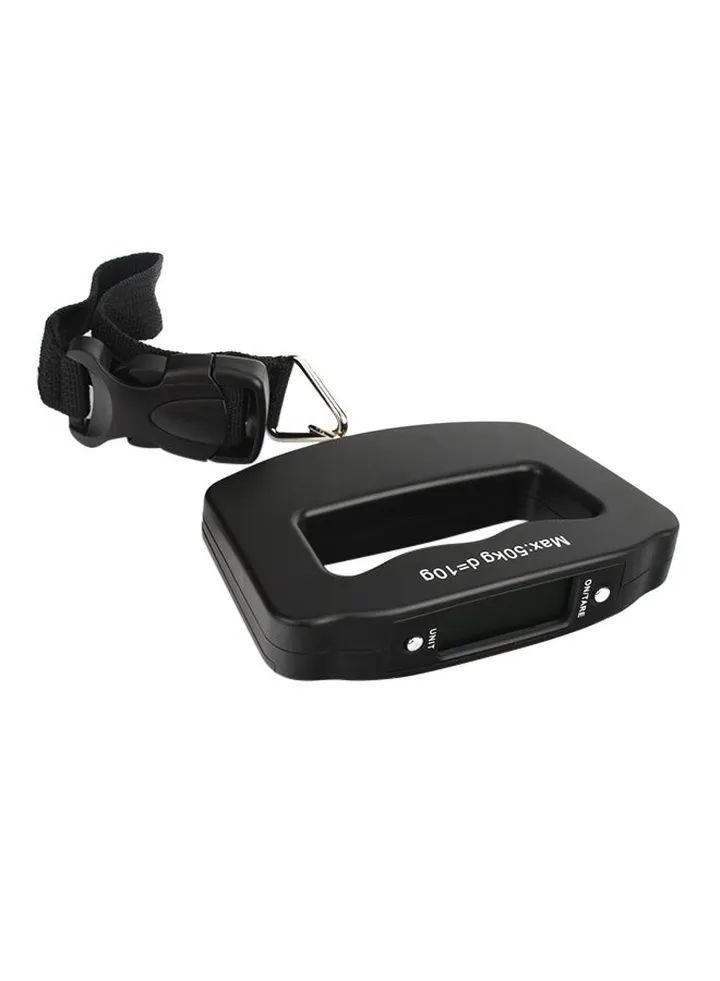Electronic Digital Luggage Scale Black