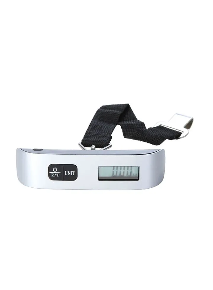 LCD Display Electronic Luggage Scale Silver/Black