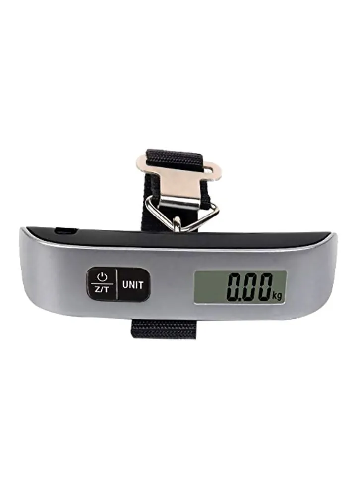 Digital Electronic Luggage Scale Silver/Black