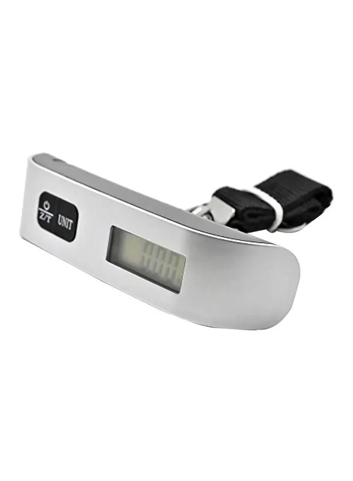 Digital Electronic Luggage Scale Silver/Black