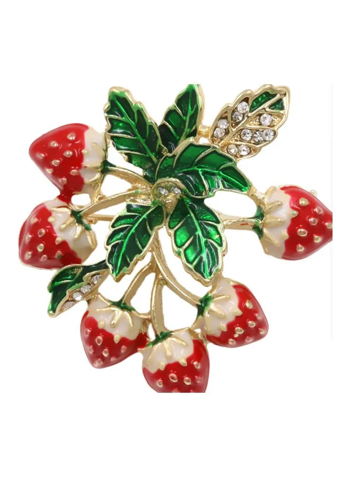 Strawberry Shaped Cute Brooch