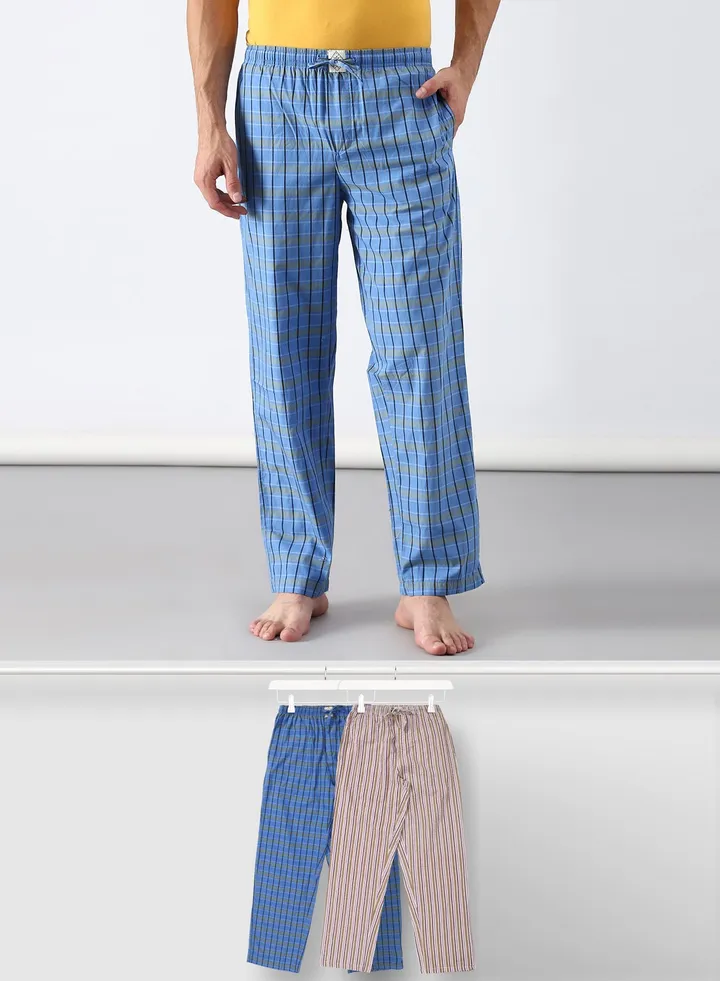2 Pack Lounge Pants Sets Multicolour
