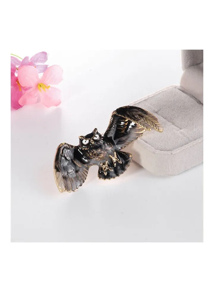 Women Vintage Flying Owl Shape Brooch Pin