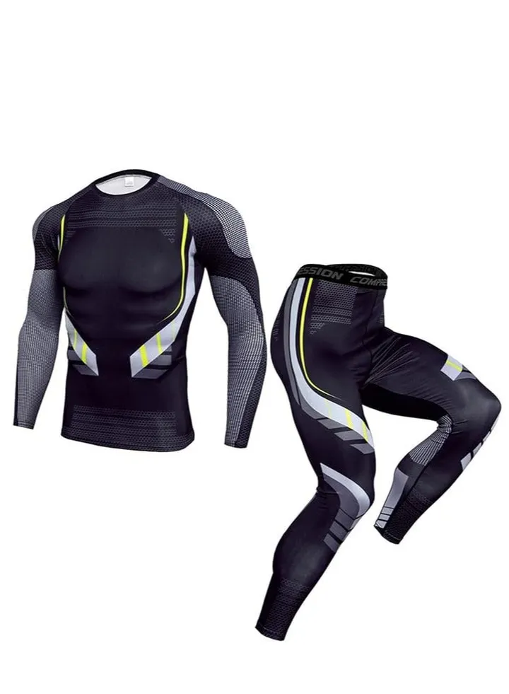 Breathable Cycling Jersey Suit Set Black