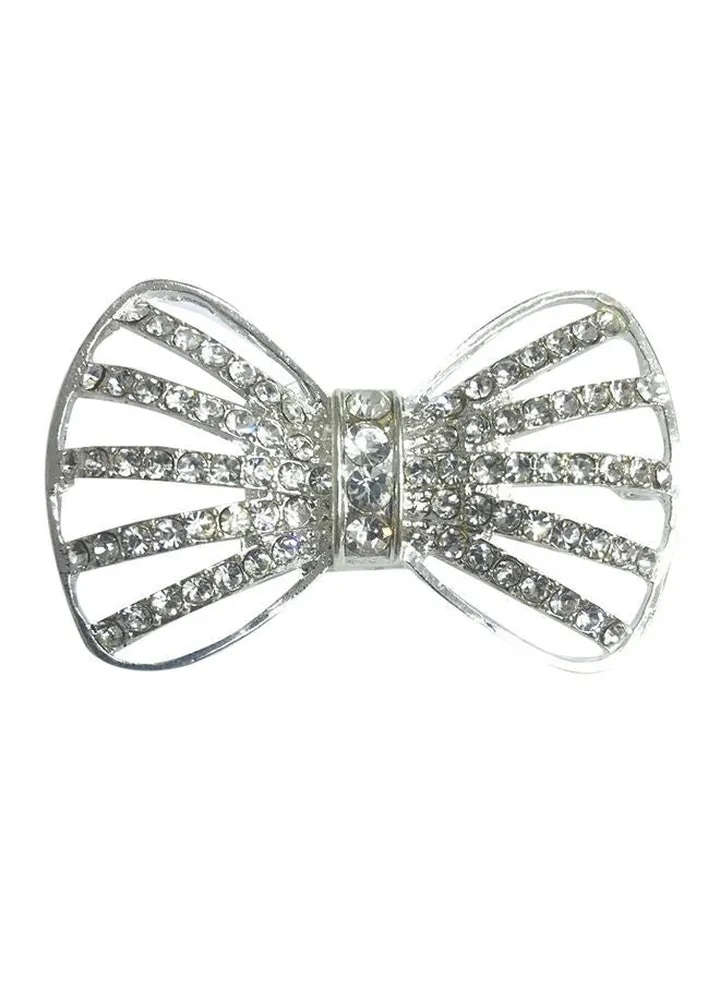 Butterfly Shape Crystal Brooch