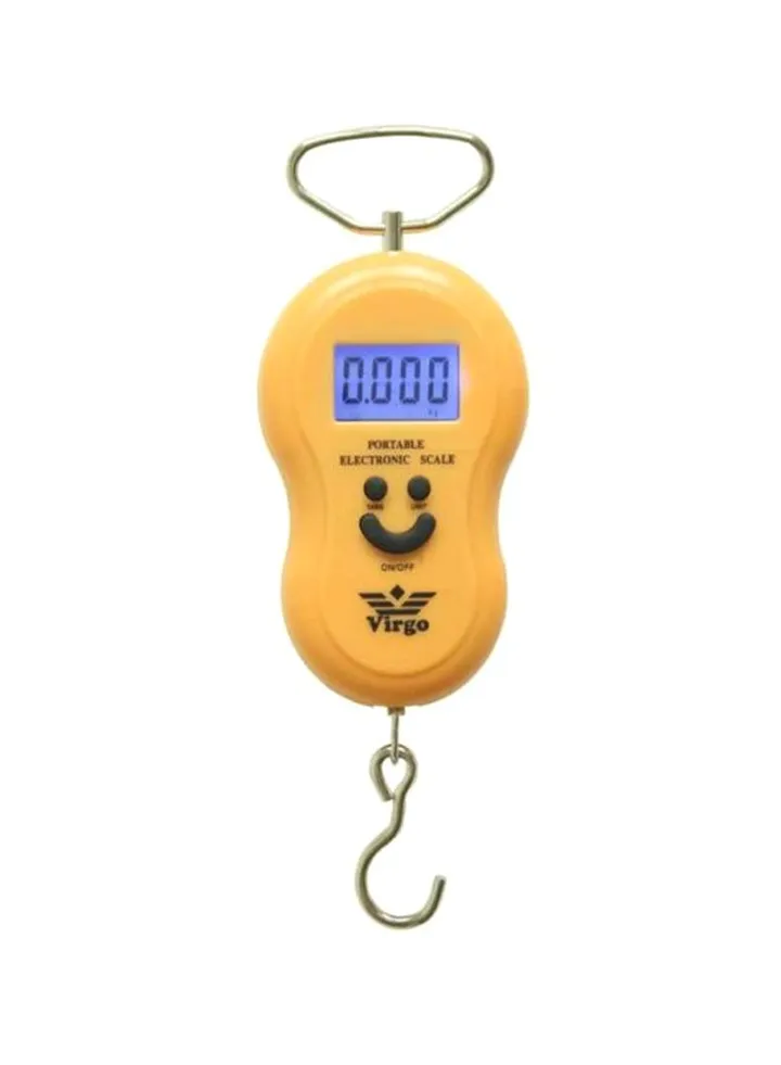 Portable Electronic Luggage Scale Yellow/Silver/Blue