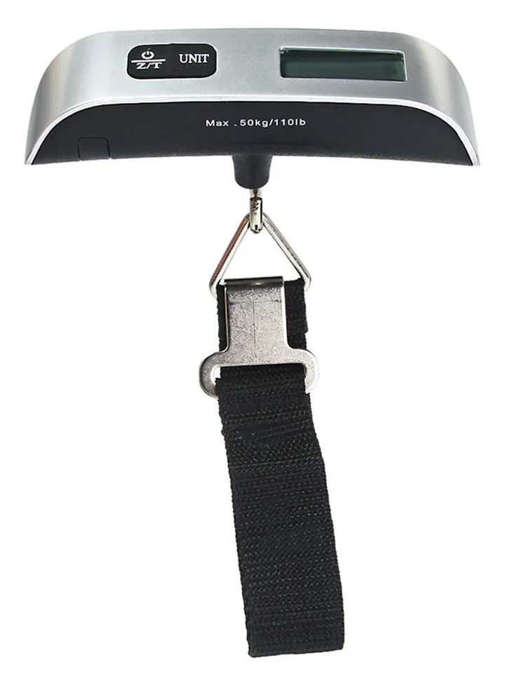 LCD Mini Luggage Electronic Scale Silver/Black