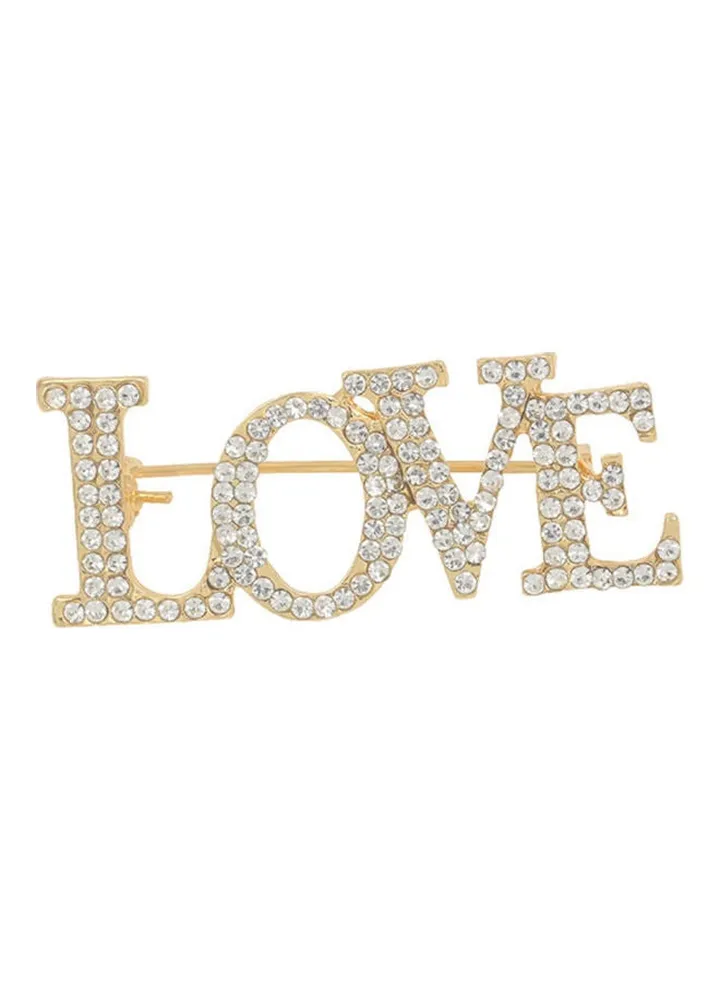 Love Letter Zircon Brooch