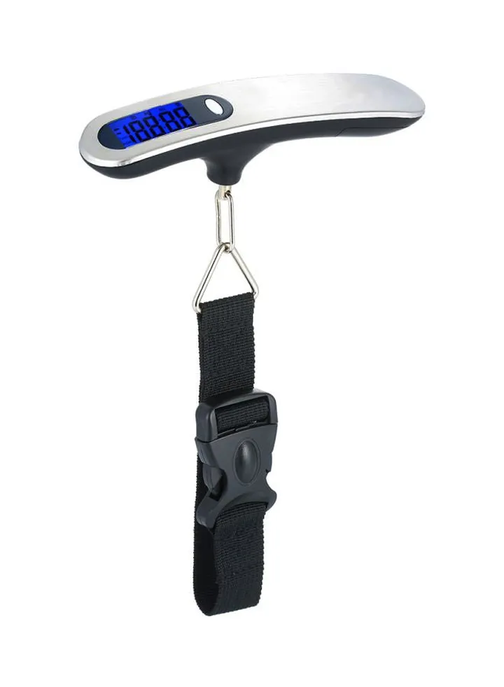 Portable Digital Luggage Scale Black/Silver