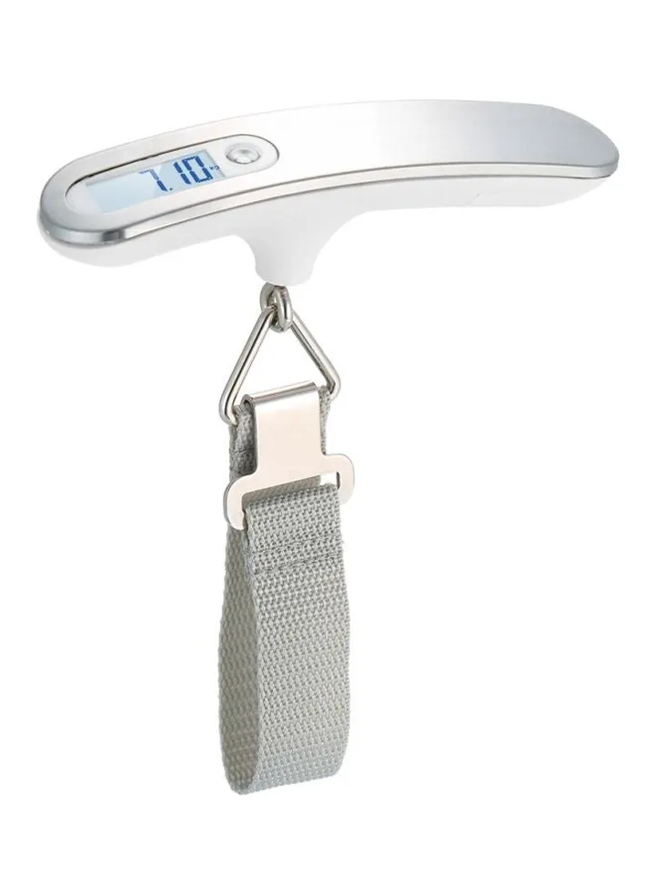 Portable Digital Luggage Scale Silver