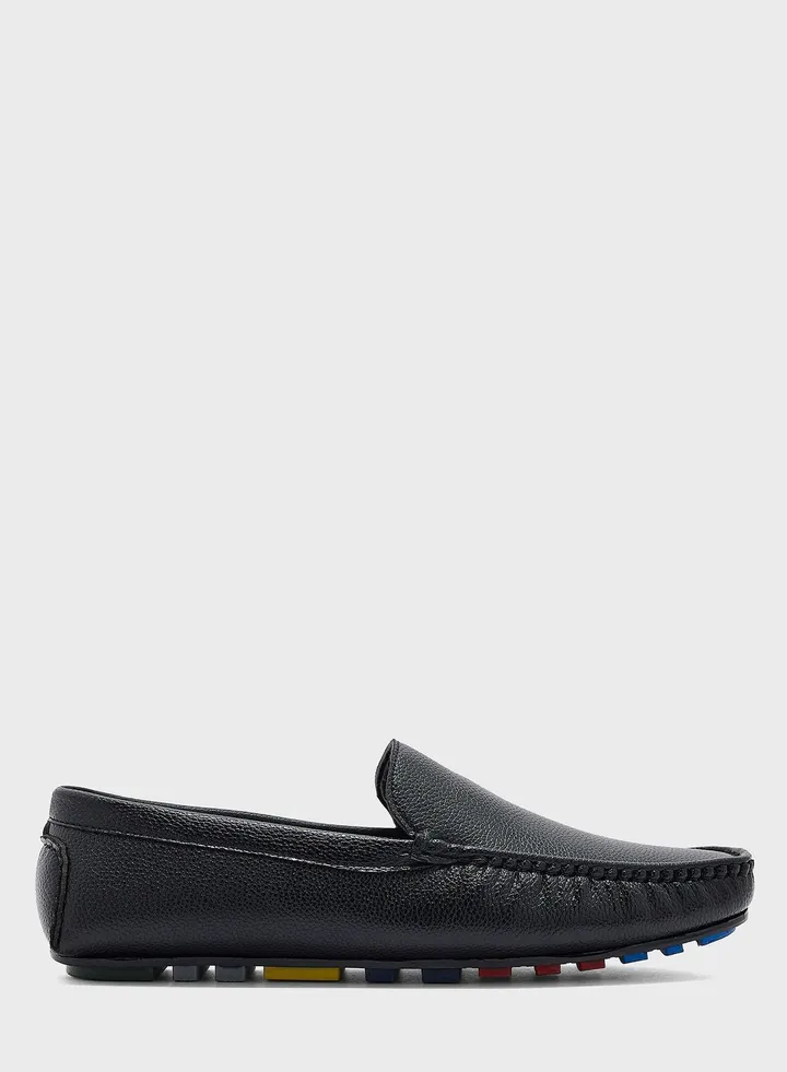 Faux Leather Classic Moccasins