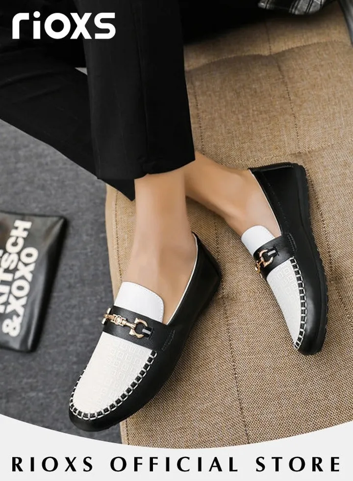 Men's Flat Loafers Slip On Casual Breathable Driving Shoes Fashion Lightweight Outdoor Boat Shoes