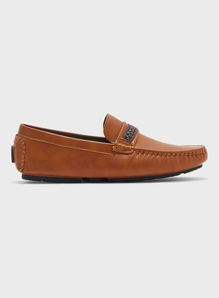 Saddle Driver Moccasins Brown