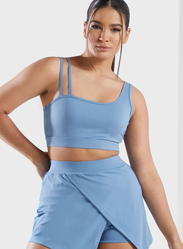 Strappy Athletic Sports Bra