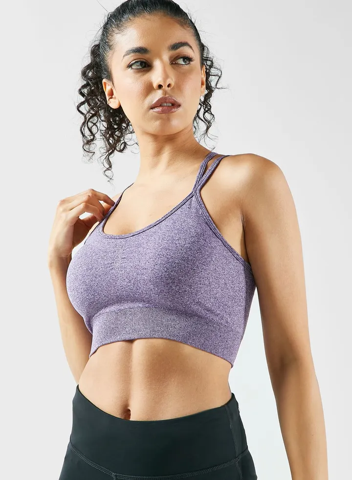 Strap Detail Athletic Bra