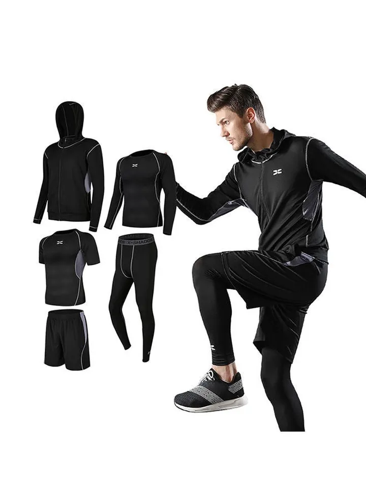 Men's casual running sports suit men's fitness clothes sportwear