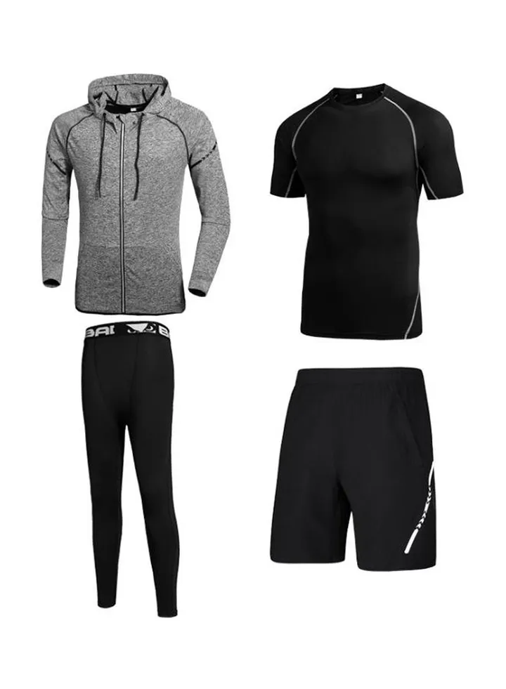 4 Piece Sportswear Set Grey
